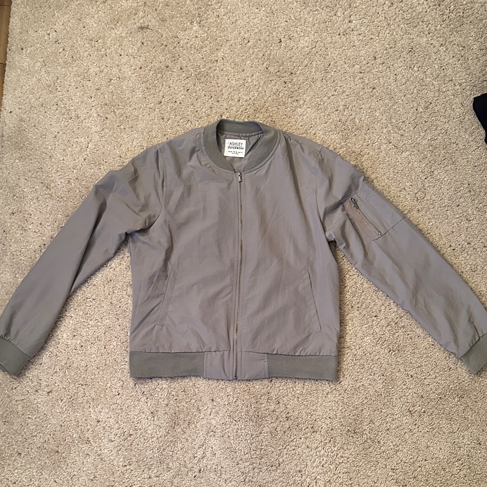 Ashley By 26 International Gray Bomber Jacket